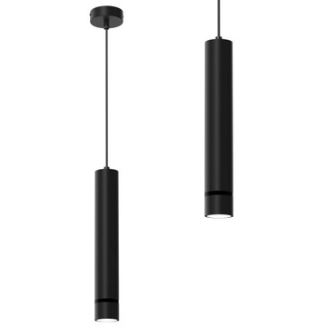 LAMPA WISZĄCA SOPEL TUBA ZWIS METAL GU10 CZARNA