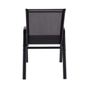 Мебель для балкона, террасы, садовая мебель, стол и стулья, черный