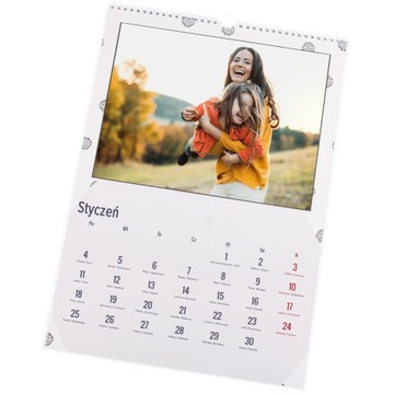 10x Foto-kalendarz A4+ z TWOIMI ZDJĘCIAMI fotokalendarz