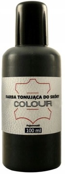 CZARNA FARBA 100ML DO SKÓRY KIEROWNIC TAPICERKI