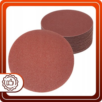 20x Papier Ścierny NA RZEP 125mm P240 Krążek DO SZLIFIERKI OSCYLACYJNEJ