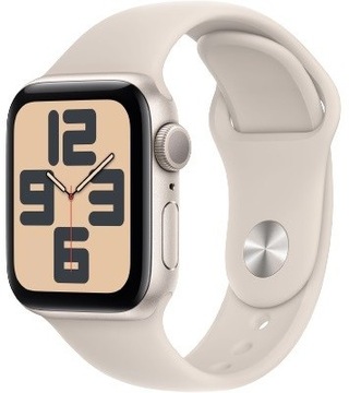 Apple Watch SE (2.gen) 40mm GPS , Starlight - księżycowa poświata