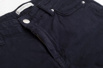 ZARA granatowe spodnie jeansowe rurki 34 XS S