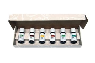 PIĘKNY ZESTAW OLEJKÓW ETERYCZNYCH 100% 6X10ML