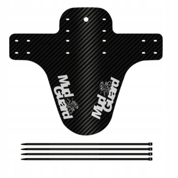 BŁOTNIK ROWEROWY MTB ENDURO XC BIAŁY 2W1 PRZEDNI