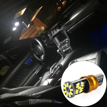 W5W T10 СВЕТОДИОДНЫЕ ПАРКОВОЧНЫЕ ЛАМПЫ CANBUS 360° 27LED SMD 550LM 6000K МОЩНЫЕ 4 ШТ.