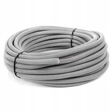 ТРУБА ГОФРИРОВАННАЯ РКГЛ 25 СЕРАЯ 320Н + ПИЛОТ АКС 444035 50М