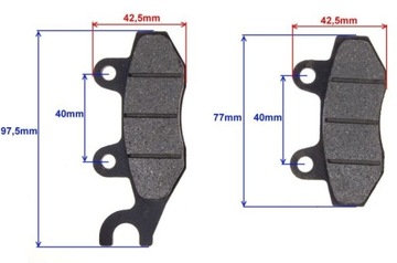 ЗАДНИЕ ТОРМОЗНЫЕ КОЛОДКИ Quad Barossa SMC 150/170cc