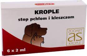 Krople pchły kleszcze wszy dla kota psa 6x2 ml +rę
