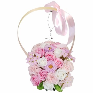 Букет Корзина с мыльными розами мыльные цветы УНИКАЛЬНЫЙ подарок женщине