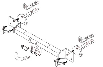 UTAH 2200KG ZAŘÍZENÍ(HÁK) TÁŽNÝ BMW 5 E39 KOMBI OD 1997 2004R. VÝROBEK POLSKÝ