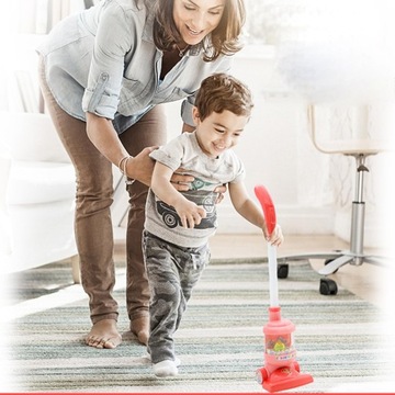 Kid s Toy Udawaj, że płacisz Łapacz kurzu Zabawka Sprzątanie Pomarańczowy Odkurzacz