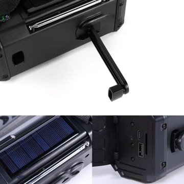 АВАРИЙНОЕ РАДИО 10000 мАч СОЛНЕЧНАЯ ПОГОДА AM FM SOS С USB-ЗАРЯДКОЙ КОМПАС