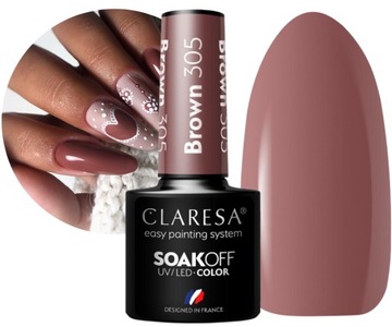 CLARESA LAKIER HYBRYDOWY BROWN 305 BRĄZOWY 5g