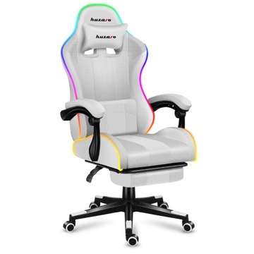Fotel Gamingowy HUZARO Force 4.7 White RGB