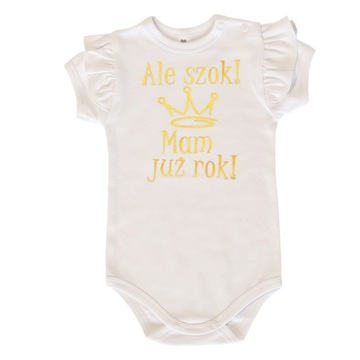 BODY Z FALBANKĄ ROCZEK URODZINY R86 ALE SZOK!