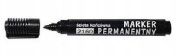 MARKER PERMANENTNY OKRĄGŁY WODOODPORNY CZARNY