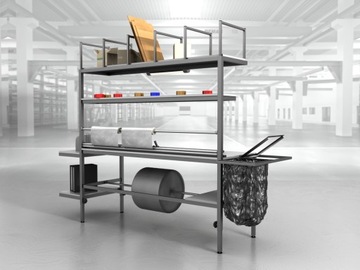 Stół warsztatowy do pakowania 240x80x210-230cm Ar