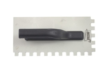 Кельма пластиковая зубчатая, 270мм, зуб 15*15, открытая ручка.