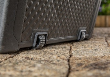 SKRZYNIA OGRODOWA NA TARAS KETER GRAFITOWA 277 l