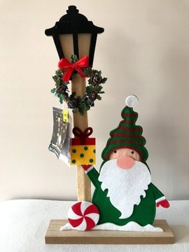 Новогодняя статуэтка WINTER DECORATION MDF FELT LED