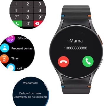 ZEGAREK SMARTWATCH Z ROZMOWAMI PL MENU BRASOLETA+PASEK SMART WATCH WATCH 7