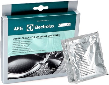 ОЧИСТИТЕЛЬ ДЛЯ СТИРАЛЬНЫХ МАШИН Super Clean Electrolux X2 пакетики