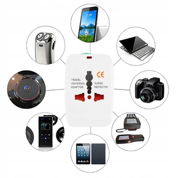 УНИВЕРСАЛЬНЫЙ ПЕРЕХОДНИК ПЕРЕХОДНИК США Великобритания ЕС ВСЕМИРНАЯ РОЗЕТКА + КОРПУС