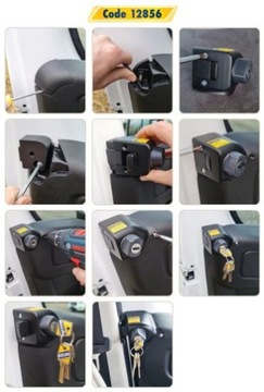 ДОПОЛНИТЕЛЬНЫЙ ЗАМОК ДВЕРНОЙ ЗАМОК HEOSAFE VAN SECURITY DUCATO С 09/2021 4 шт.