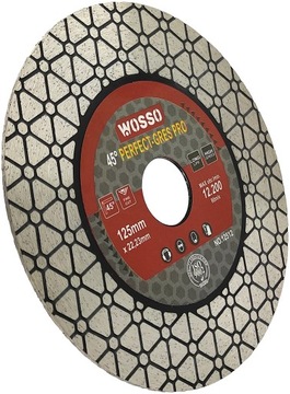 АЛМАЗНЫЙ диск 125 для РЕЗКИ керамогранита 125 мм под углом 45 градусов