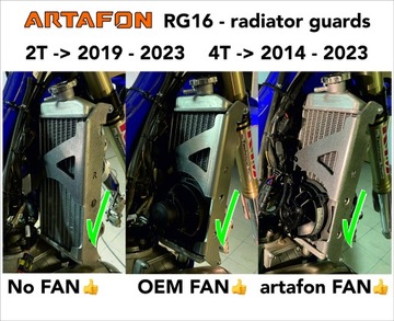 Крышки радиатора Sherco 2T 2019-2023 гг. 4T 2014-2023 гг.