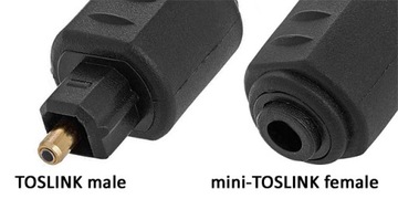 Adapter optyczny S/PDIF TOSLINK/wtyk -miniTOSLINK/gniazdo LogiLink