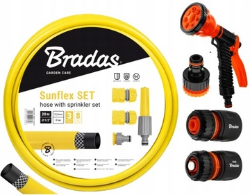 Wąż ogrodowy Bradas Sunflex żółty 1/2