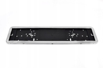 РАМКА ДЛЯ НОМЕРНЫХ ЗНАКОВ МЕТАЛЛ ХРОМ 2 ШТ.