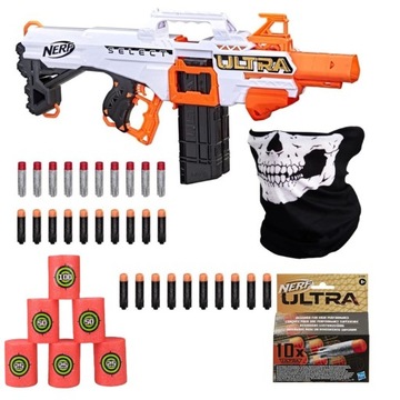 NERF ULTRA SELECT F0958 + STRZAŁKI + CELE +BANDANA