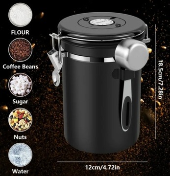 Герметичный контейнер для хранения кофе/чая 1800мл Ireyfu