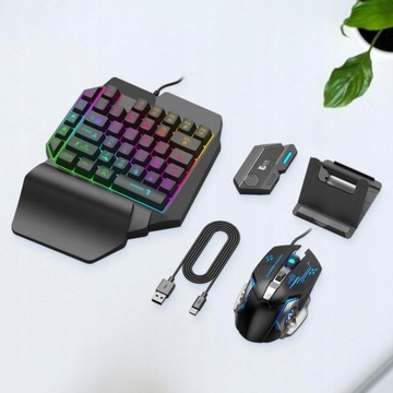 Мобильная клавиатура для консоли с мышью,