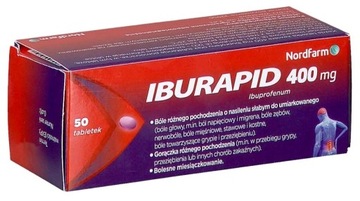 Iburapid ibuprom 400 mg przeciwbólowy 50 tabletek