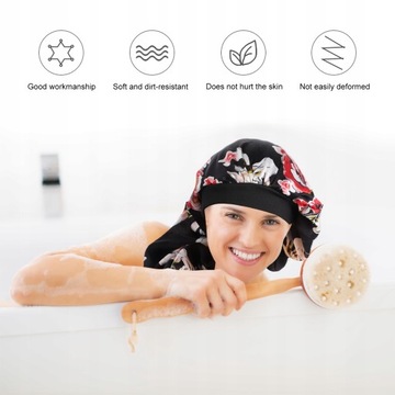 2шт шелковая спальная шапочка с длинным хвостом