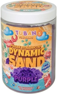 Piasek dynamiczny 1kg Fioletowy Tuban