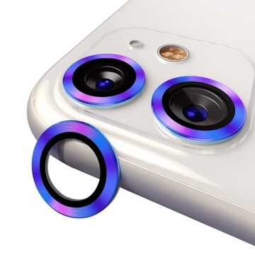 RING SZKŁO na APARAT do iPhone 11 Tęczowy