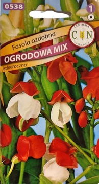 Fasola Ozdobna mix na płoty pergole altany balkony długo kwitnie nasiona