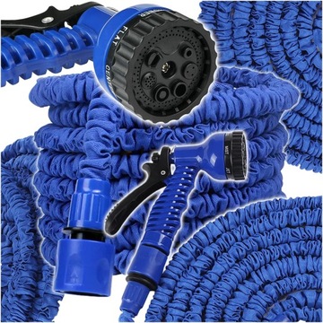 САДОВЫЙ ШЛАНГ 45 М РАЗДВИЖНОЙ ГИБКИЙ СПРИНКЕР + ПИСТОЛЕТ + СОЕДИНИТЕЛЬ