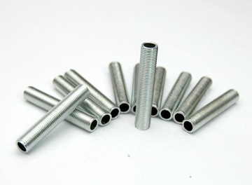 10x Nypel M10x1 rurka 60mm gwintowana lampy żyrand