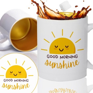 Kubek Złoty Na Prezent Urodziny GOOD MORNING Wz