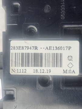 EVROPA PANEL PŘEPÍNAČ DACIA DUSTER II 18R ZOE CAPTUR SPÍNAČ 283E87947R