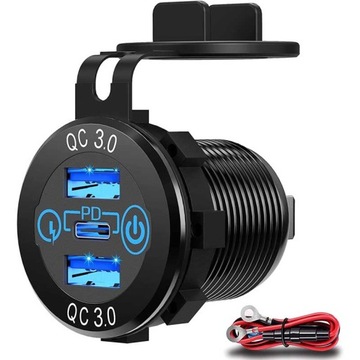 БЫСТРАЯ USB-РОЗЕТКА С ВЫКЛЮЧАТЕЛЕМ - 05975