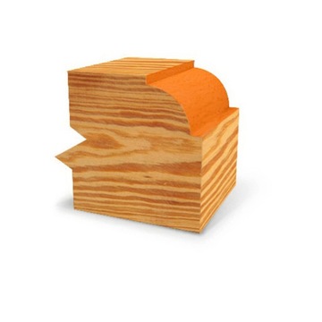 Фреза четвертькруглая вогнутая HSS 120x40x20/R=15 левая