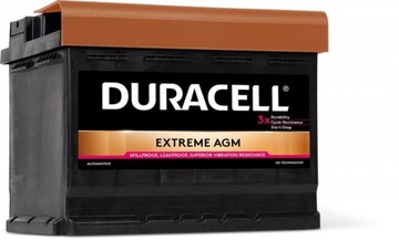 Akumulator Duracell EXTREME DE60 AGM 12V 60Ah 640A