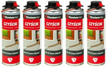 Czyścik do pistoletów i pian montażowych Titanium Pro 500ml 5szt